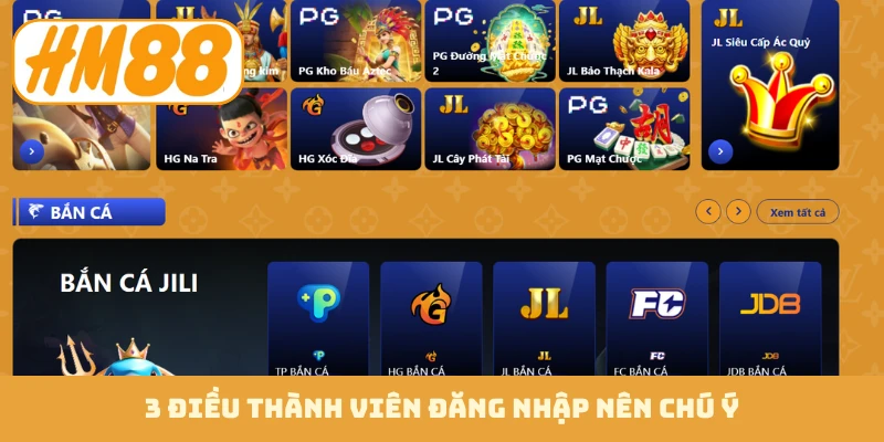 3 điều thành viên đăng nhập nên chú ý