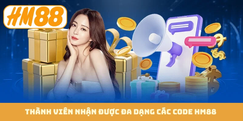 Thành viên nhận được đa dạng các code HM88